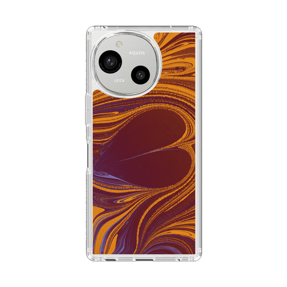 Slim Protection Case［ y2k(Year2000) - Heart - High contrast Orange ］