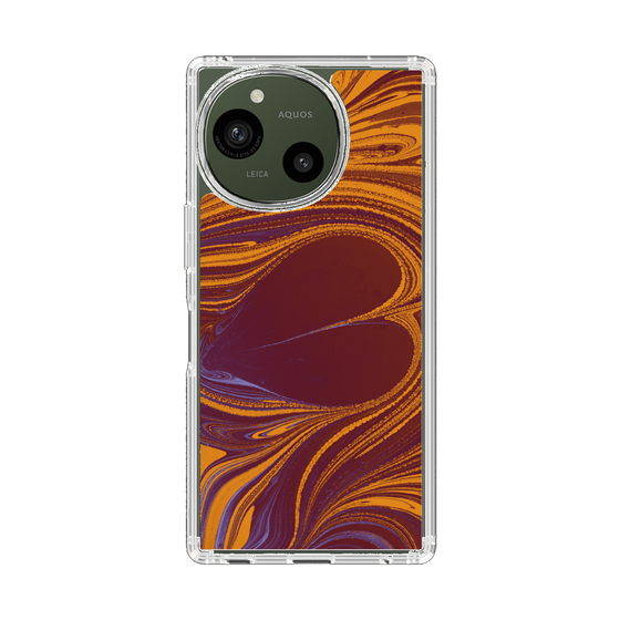 Slim Protection Case［ y2k(Year2000) - Heart - High contrast Orange ］