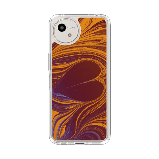Slim Protection Case［ y2k(Year2000) - Heart - High contrast Orange ］