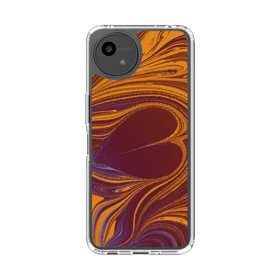 Slim Protection Case［ y2k(Year2000) - Heart - High contrast Orange ］