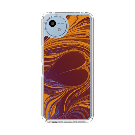 Slim Protection Case［ y2k(Year2000) - Heart - High contrast Orange ］
