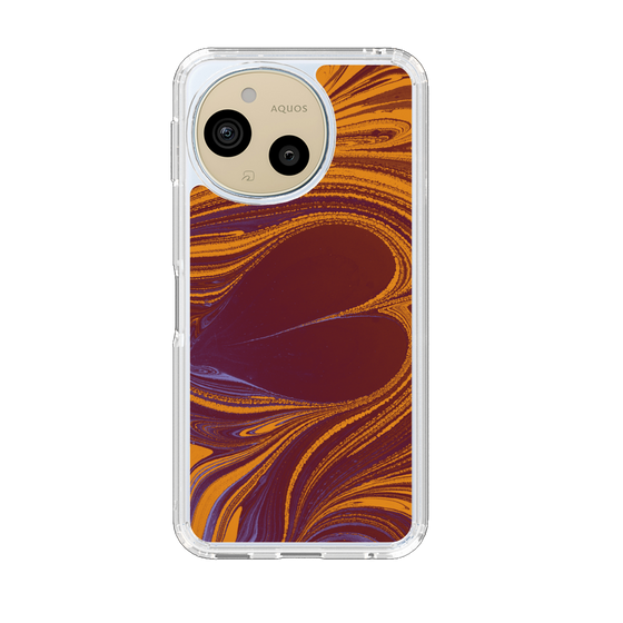 Slim Protection Case［ y2k(Year2000) - Heart - High contrast Orange ］