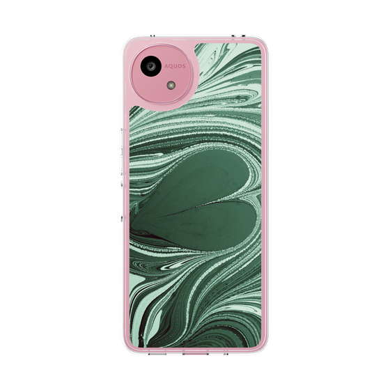 Slim Protection Case［ y2k(Year2000) - Heart - Full Green ］