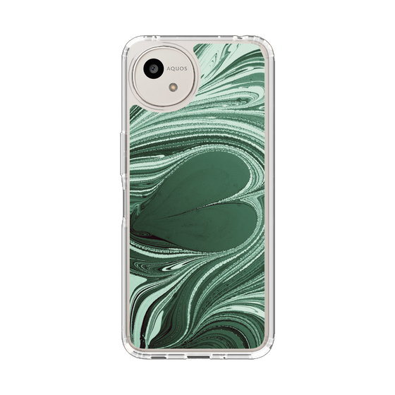 Slim Protection Case［ y2k(Year2000) - Heart - Full Green ］