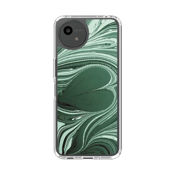 Slim Protection Case［ y2k(Year2000) - Heart - Full Green ］