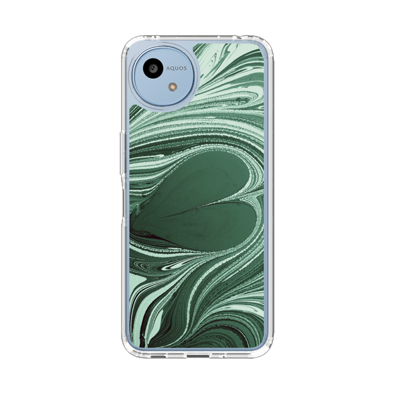 Slim Protection Case［ y2k(Year2000) - Heart - Full Green ］