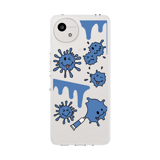 Slim Protection Case［ PAINTING SMILE Blue ］