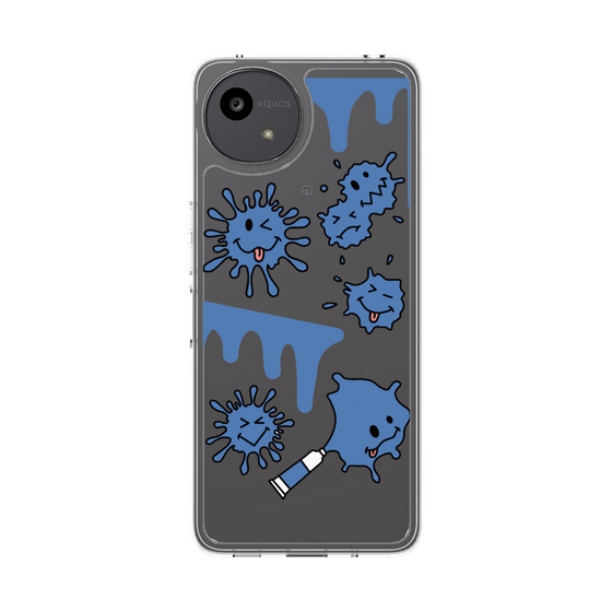 Slim Protection Case［ PAINTING SMILE Blue ］