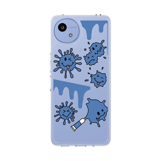 Slim Protection Case［ PAINTING SMILE Blue ］