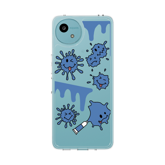 Slim Protection Case［ PAINTING SMILE Blue ］