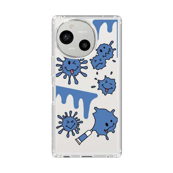 Slim Protection Case［ PAINTING SMILE Blue ］