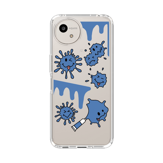 Slim Protection Case［ PAINTING SMILE Blue ］