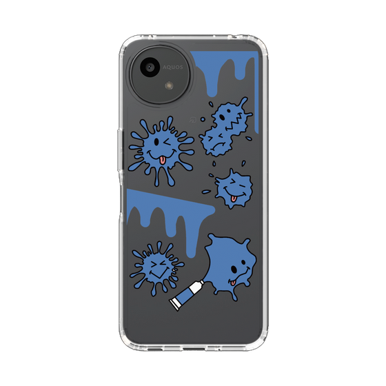 Slim Protection Case［ PAINTING SMILE Blue ］