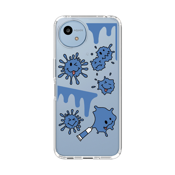 Slim Protection Case［ PAINTING SMILE Blue ］