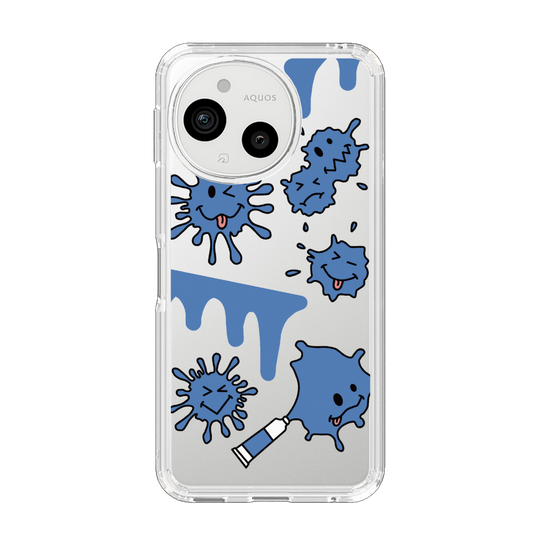 Slim Protection Case［ PAINTING SMILE Blue ］