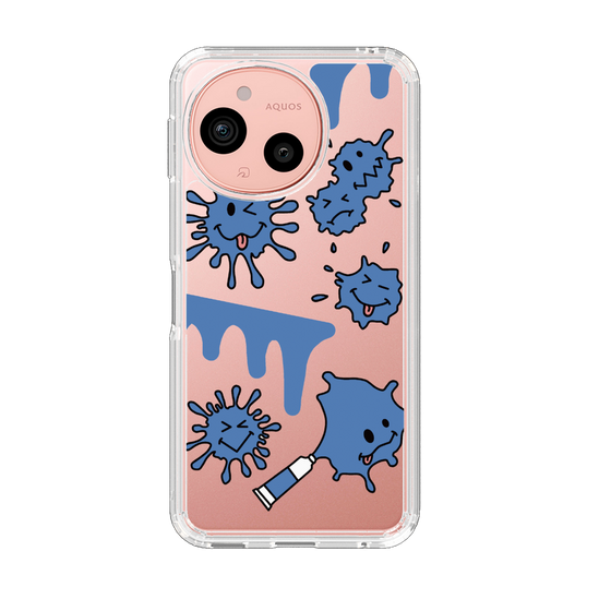 Slim Protection Case［ PAINTING SMILE Blue ］