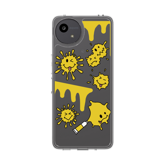 Slim Protection Case［ PAINTING SMILE Yellow ］