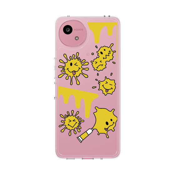 Slim Protection Case［ PAINTING SMILE Yellow ］