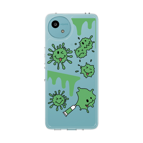 Slim Protection Case［ PAINTING SMILE Green ］