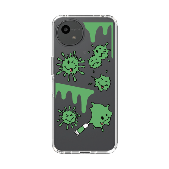 Slim Protection Case［ PAINTING SMILE Green ］