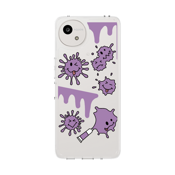 Slim Protection Case［ PAINTING SMILE Purple ］