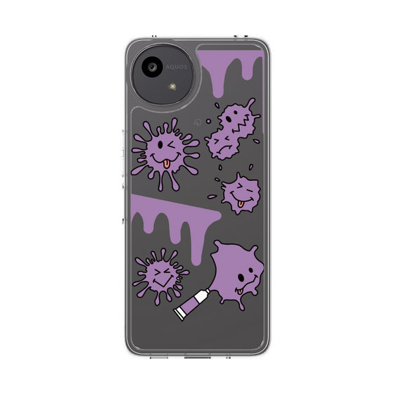 Slim Protection Case［ PAINTING SMILE Purple ］