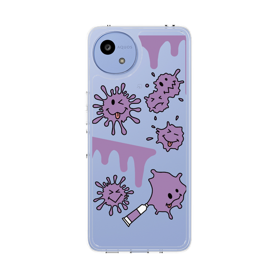 Slim Protection Case［ PAINTING SMILE Purple ］