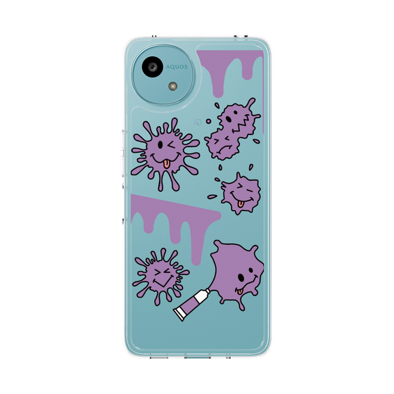 Slim Protection Case［ PAINTING SMILE Purple ］