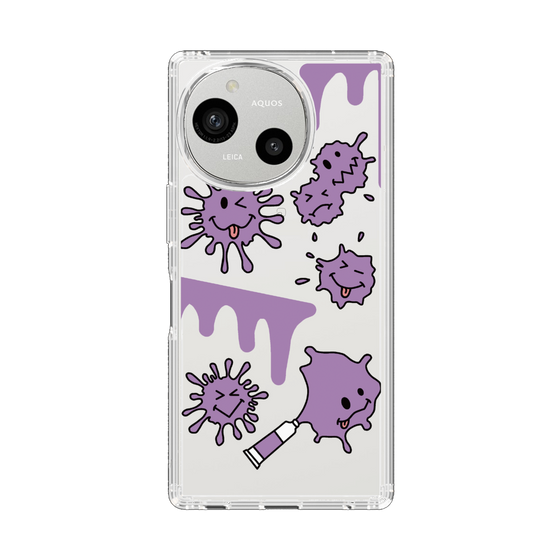 Slim Protection Case［ PAINTING SMILE Purple ］
