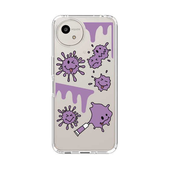 Slim Protection Case［ PAINTING SMILE Purple ］