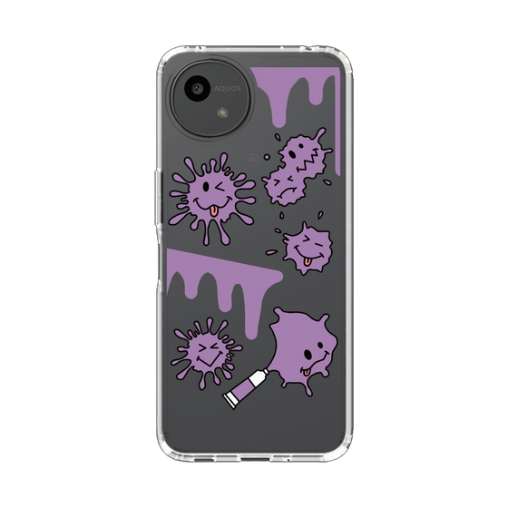 Slim Protection Case［ PAINTING SMILE Purple ］