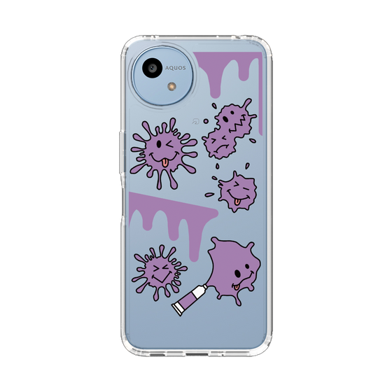 Slim Protection Case［ PAINTING SMILE Purple ］