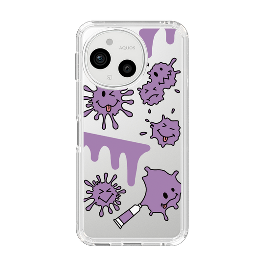 Slim Protection Case［ PAINTING SMILE Purple ］