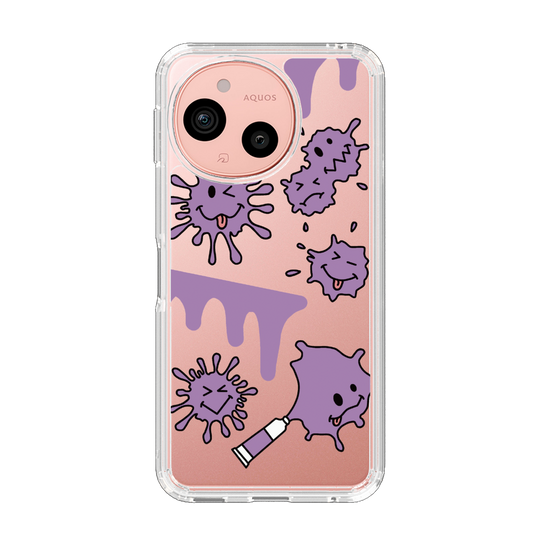Slim Protection Case［ PAINTING SMILE Purple ］