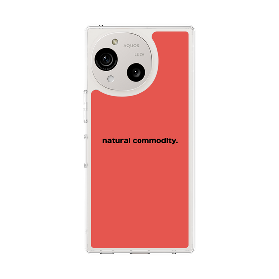 Slim Protection Case［ NATURAL COMMODITY Red ］