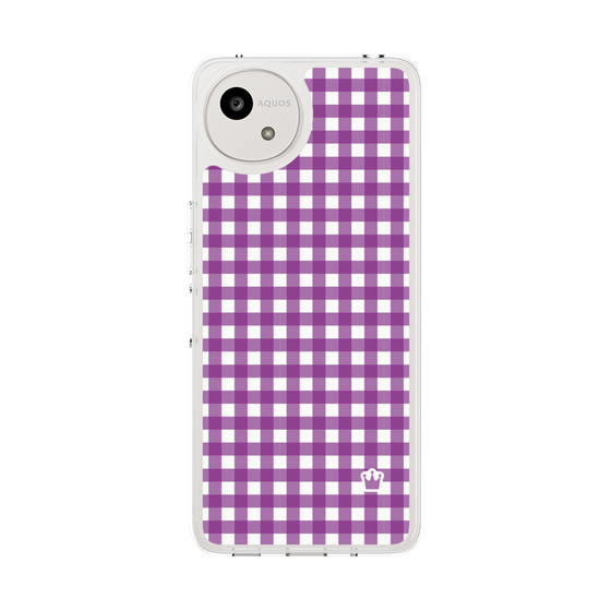 Slim Protection Case［ Checkered Purple ］