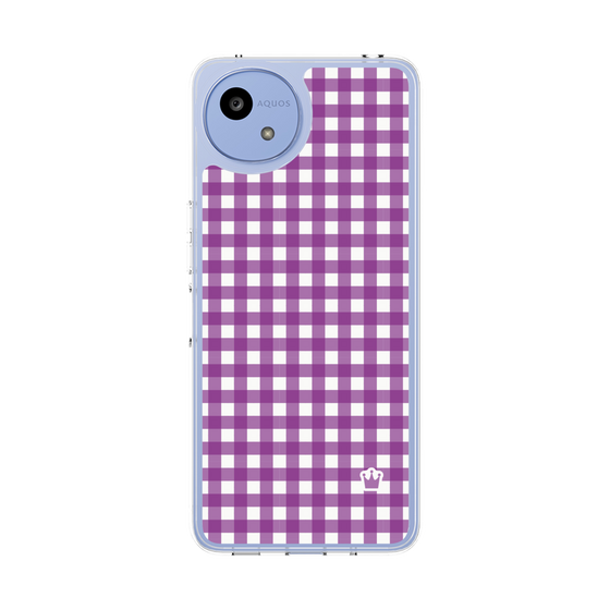 Slim Protection Case［ Checkered Purple ］