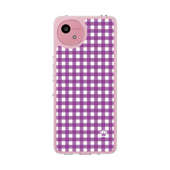 Slim Protection Case［ Checkered Purple ］