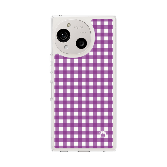 Slim Protection Case［ Checkered Purple ］
