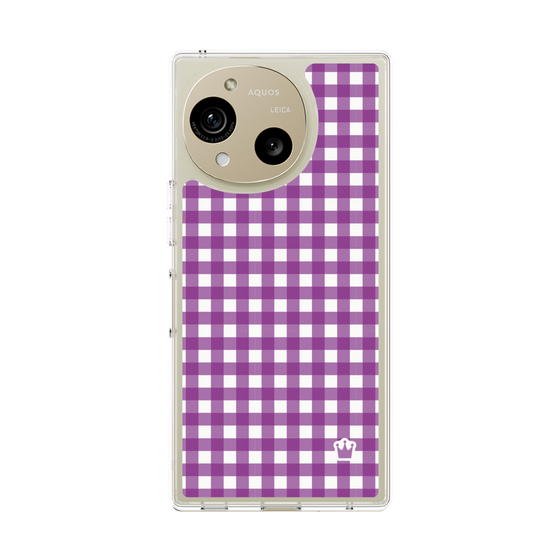 Slim Protection Case［ Checkered Purple ］