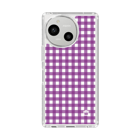Slim Protection Case［ Checkered Purple ］