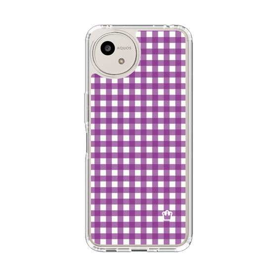 Slim Protection Case［ Checkered Purple ］