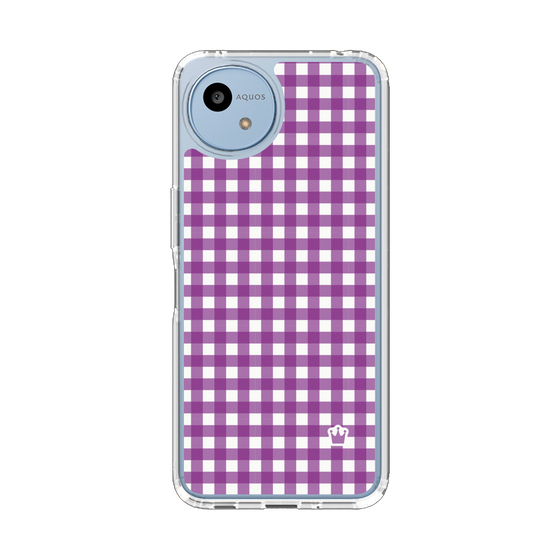 Slim Protection Case［ Checkered Purple ］