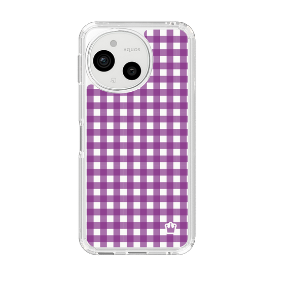 Slim Protection Case［ Checkered Purple ］