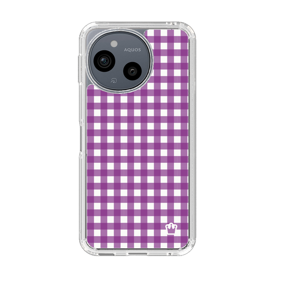 Slim Protection Case［ Checkered Purple ］
