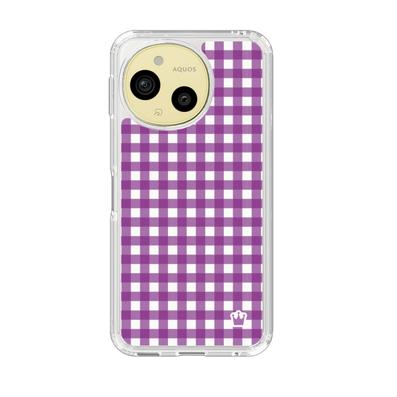 Slim Protection Case［ Checkered Purple ］
