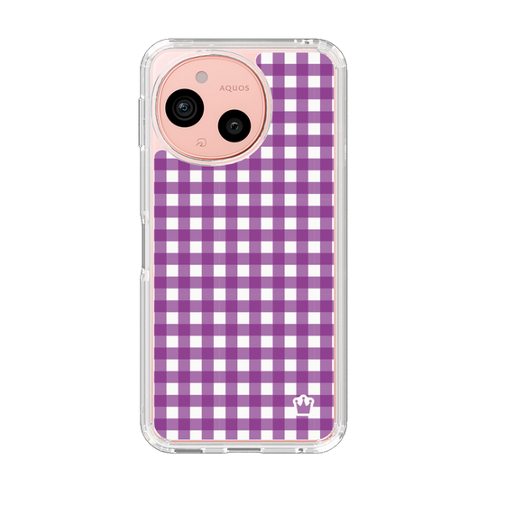 Slim Protection Case［ Checkered Purple ］