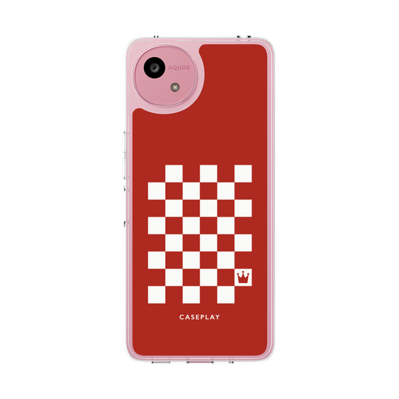 Slim Protection Case［ Racing Checkered Flag Red ］