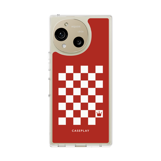 Slim Protection Case［ Racing Checkered Flag Red ］