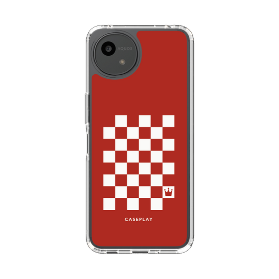 Slim Protection Case［ Racing Checkered Flag Red ］